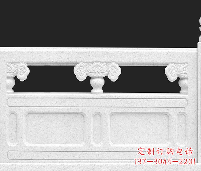 大同公园景观汉白玉石雕栏板 (3)
