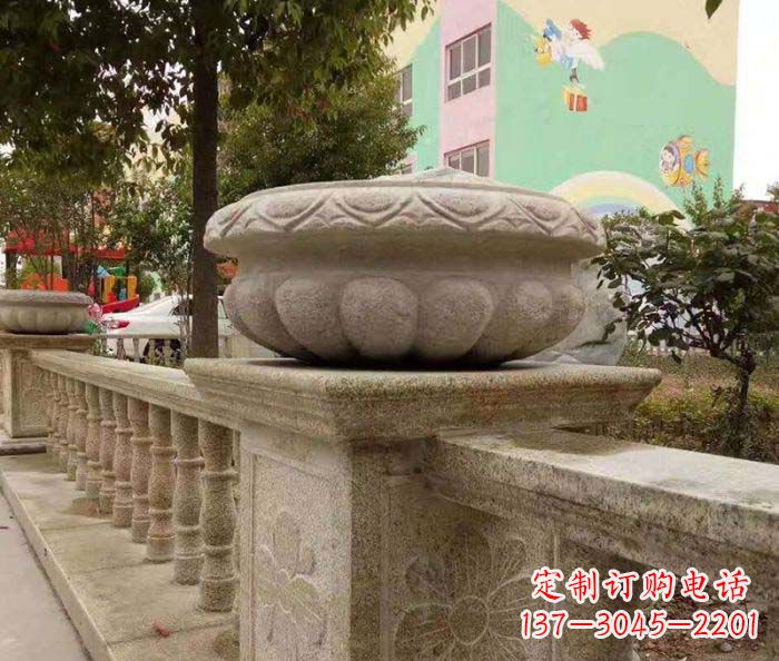 大同砂岩花盆雕塑
