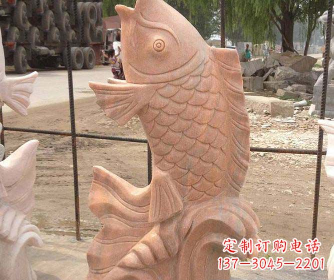 大同红石喷泉雕塑,点亮公园景观