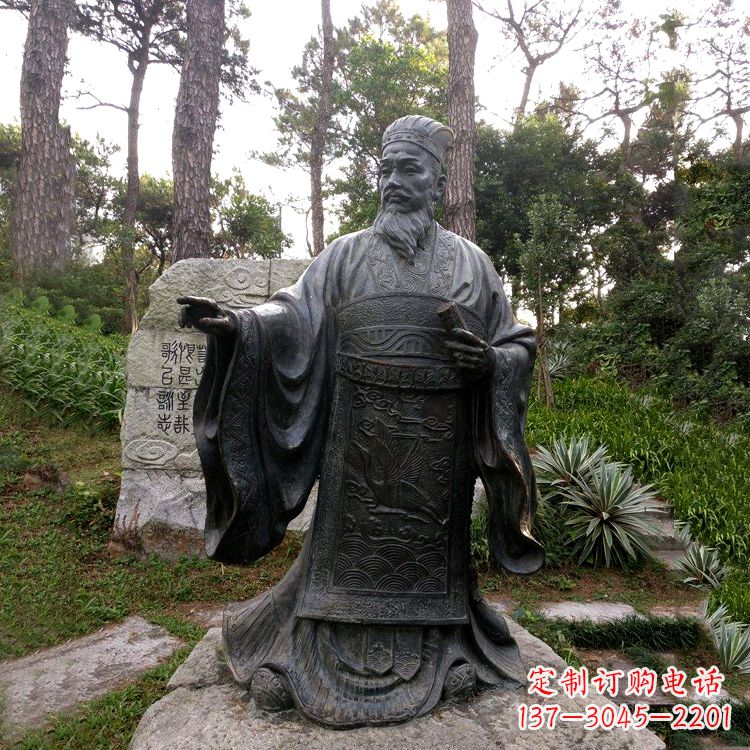 大同纪念蔡伦的艺术之作——铜雕像
