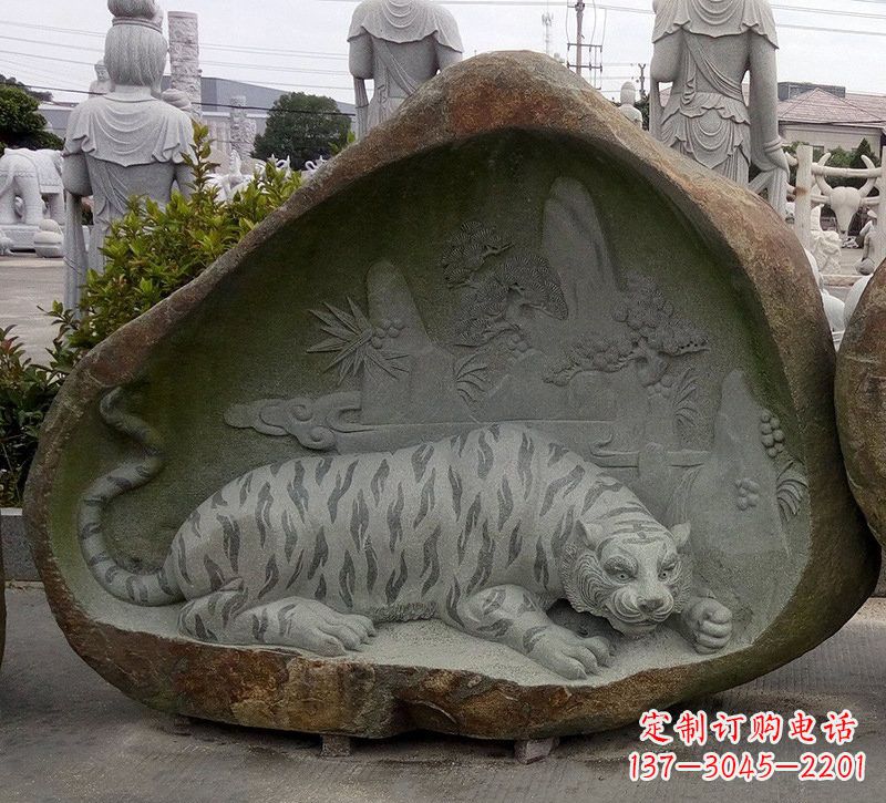 大同营造自然璀璨,浓厚动物气息的老虎雕塑