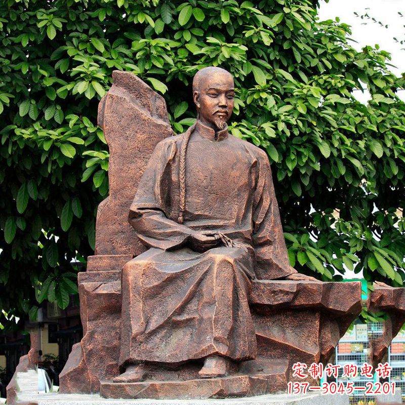 大同清朝名人叶天士纯铜雕像