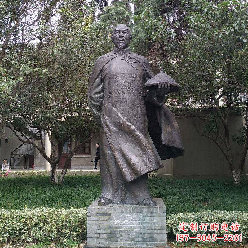 大同传承晚清民族英雄林则徐精铸雕塑