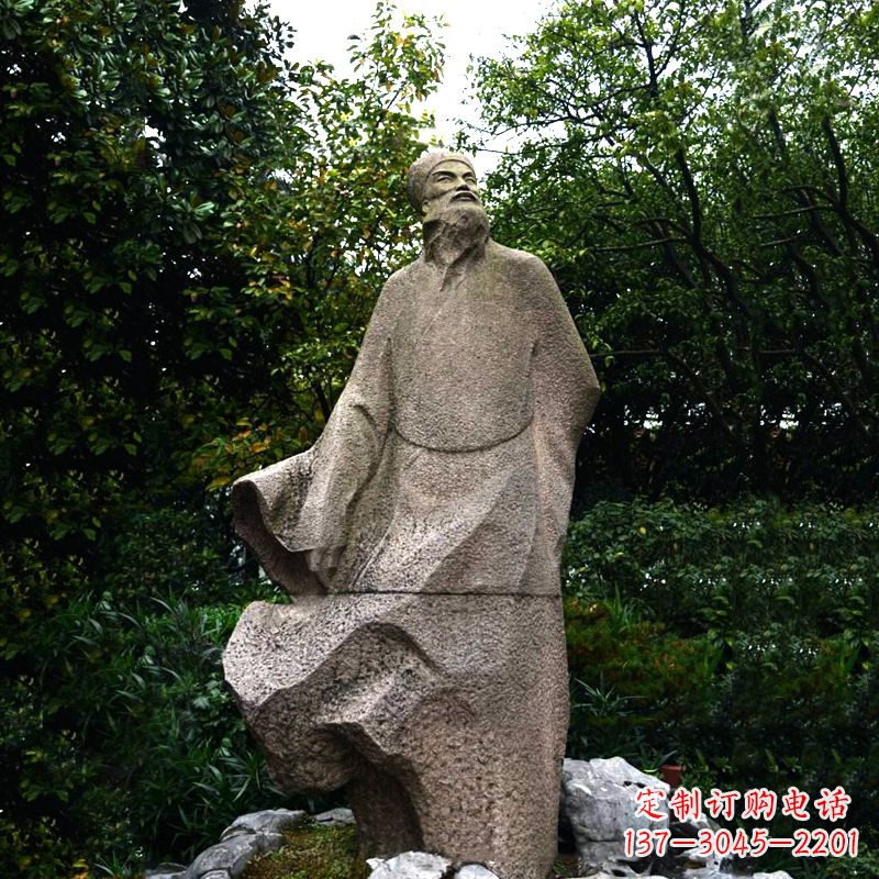 大同精美苏东坡砂岩雕塑