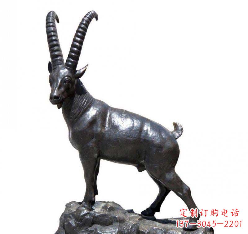 大同铜雕羚羊，精美外形及细节刻画精美