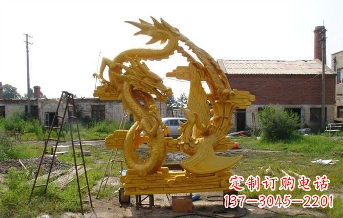 大同产品名称“象征吉祥,唤醒美好——中领雕塑铜雕龙凤呈祥”