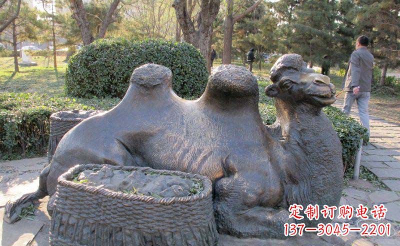 大同公园骆驼动物铜雕