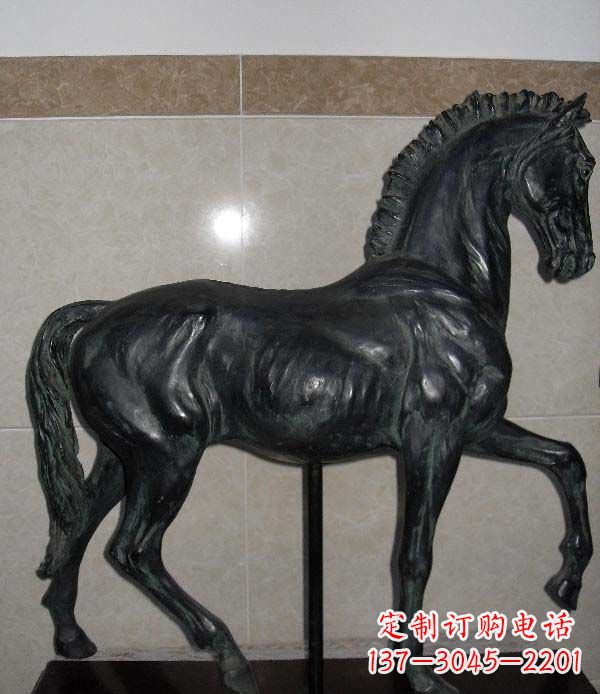 大同公园马动物景观铜雕