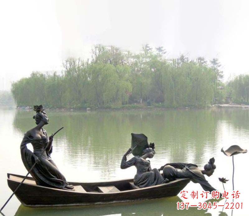 大同百年静静秀—美女铜雕
