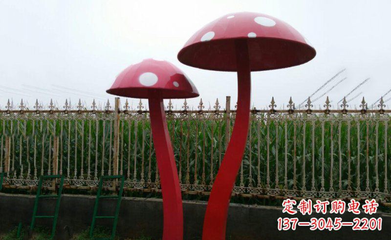 大同公园蘑菇不锈钢雕塑