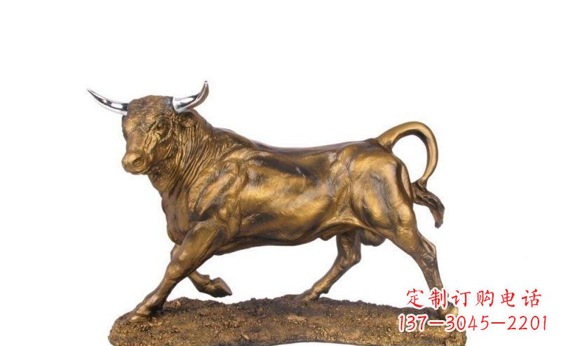 大同公园牛动物铜雕_1