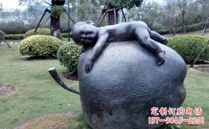 大同精致可爱的苹果雕塑
