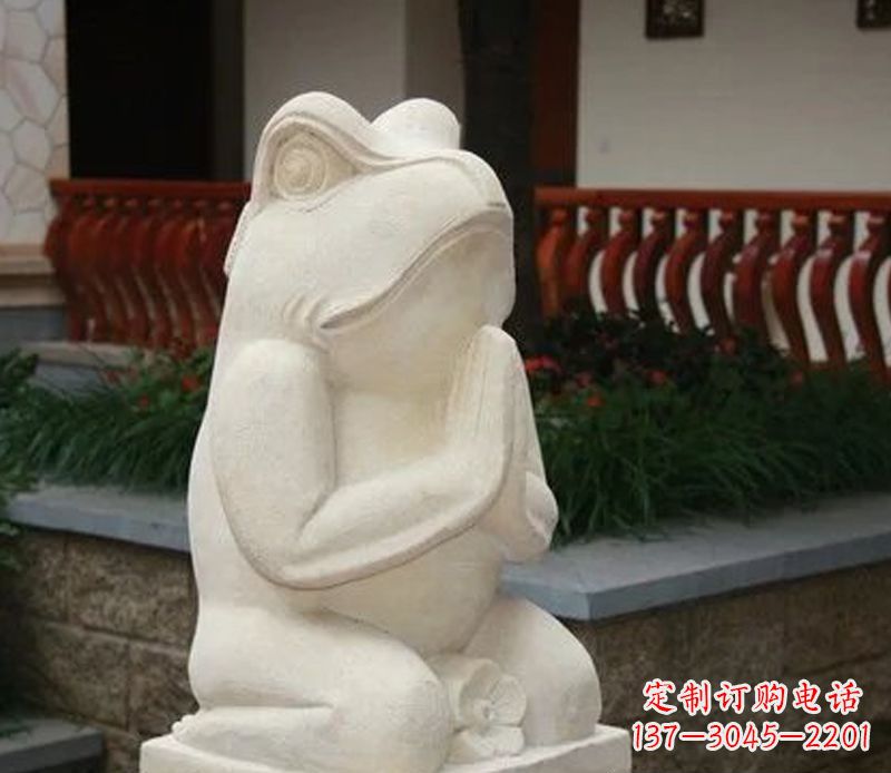 大同中领雕塑精美绝伦的青蛙石雕