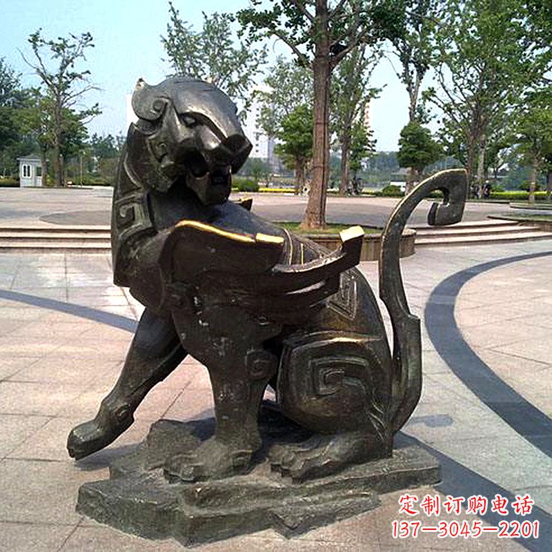 大同公园神兽动物铜雕貔貅雕塑