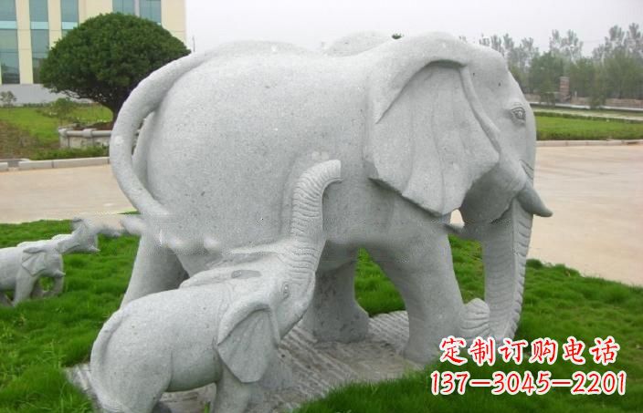大同传神静谧的大象石雕