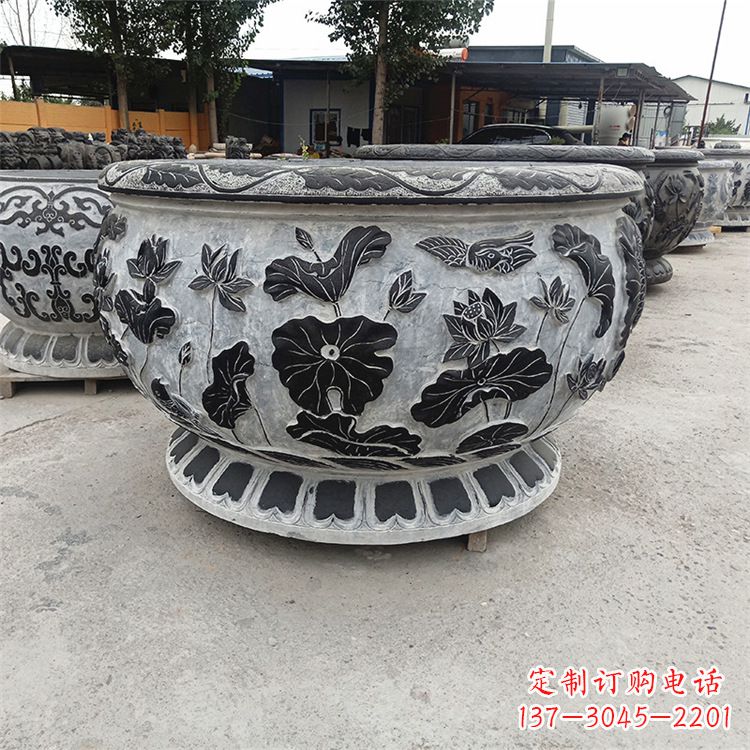 大同精美石雕水缸——雕刻您的艺术一生