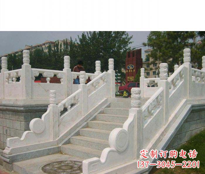 大同公园石栏板大理石雕塑