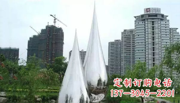 大同不锈钢水滴雕塑