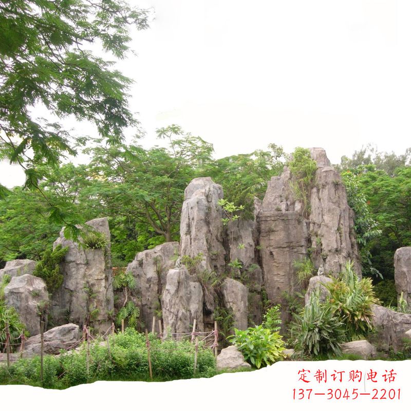 大同公园塑石假山
