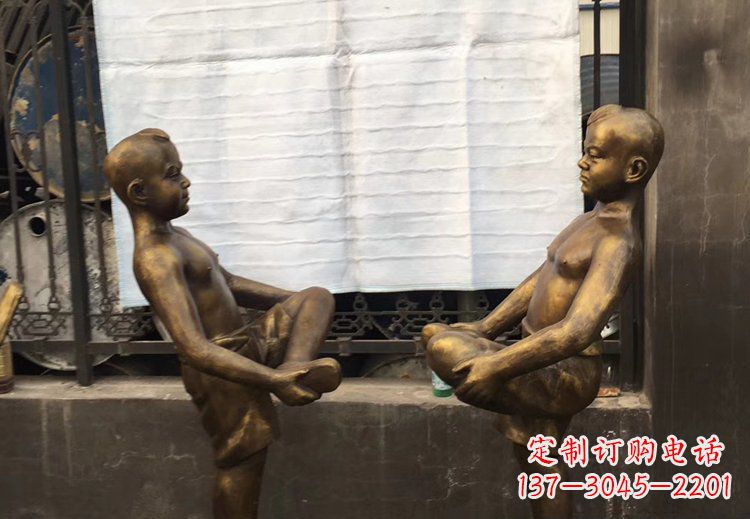 大同公园铜雕童年精美儿童雕塑