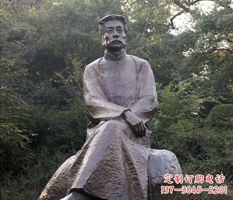 大同高贵雄伟,全球首创,鲁迅人物铜雕塑