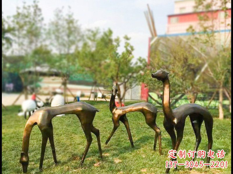 大同艺术欣赏——梅花鹿雕塑