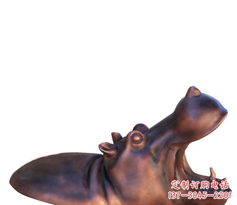 大同产品名称铜质河马雕塑