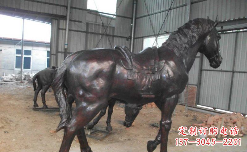 大同公园铜马动物铜雕