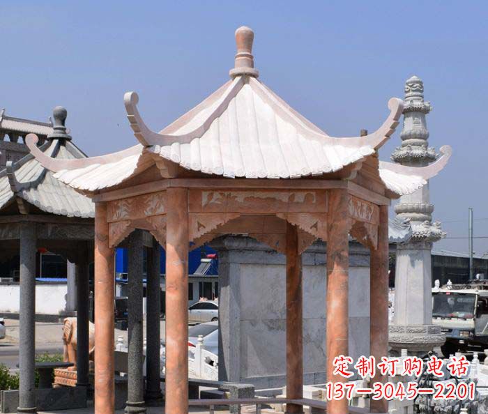 大同中领雕塑设计凉亭雕塑,清新简约添美感