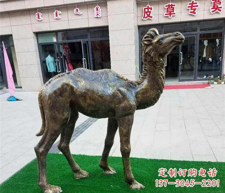 大同精美铜雕骆驼雕塑