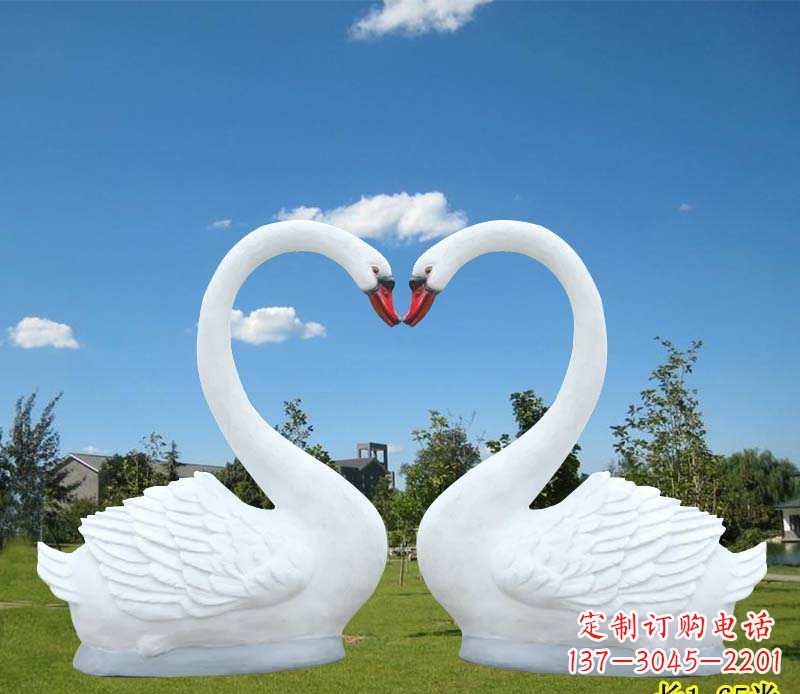 大同玻璃钢仿真天鹅雕塑