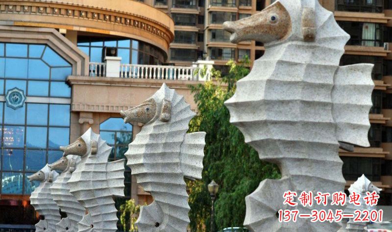 大同艺术级小区喷水马雕塑