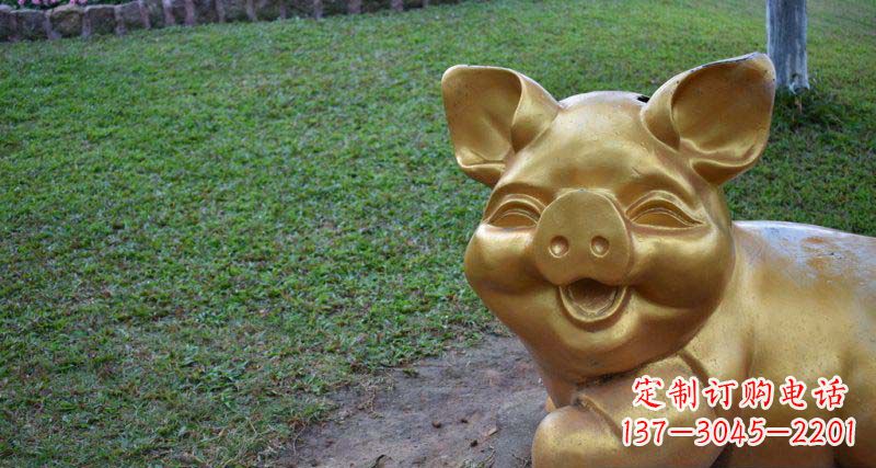 大同公园小猪动物铜雕