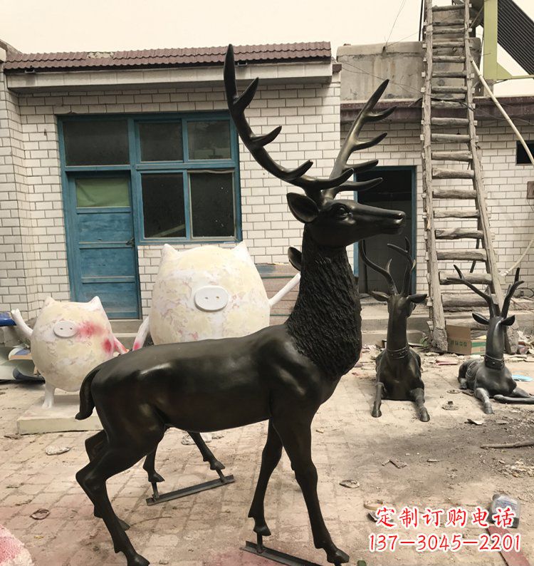 大同公园动物铜雕