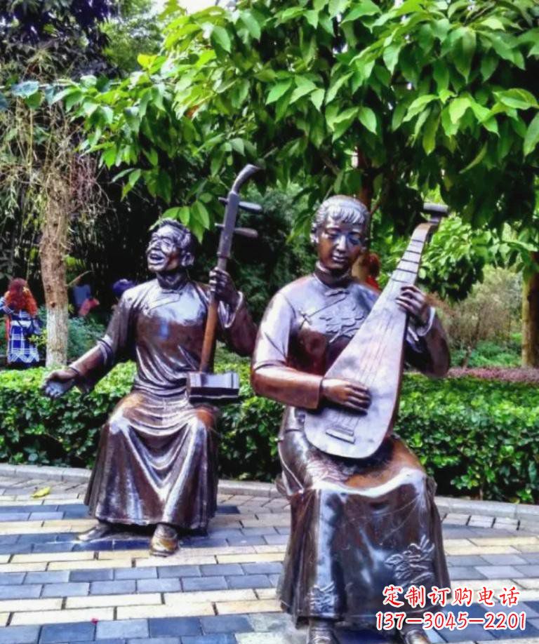 大同以音乐为灵感原点的二胡铜雕