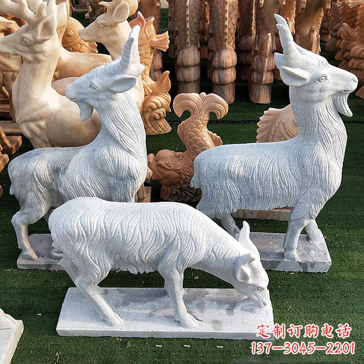 大同精美白玉石动物雕塑