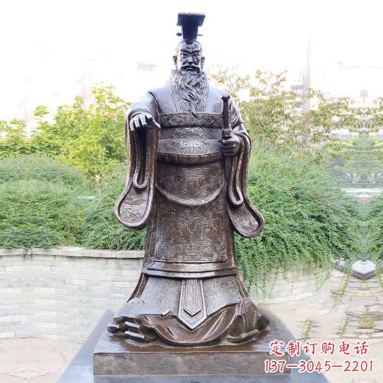 大同公园原理历史名人古代著名帝王雕塑秦始皇雕像