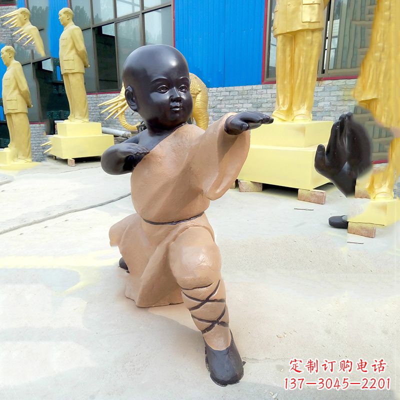 大同功夫小和尚雕塑