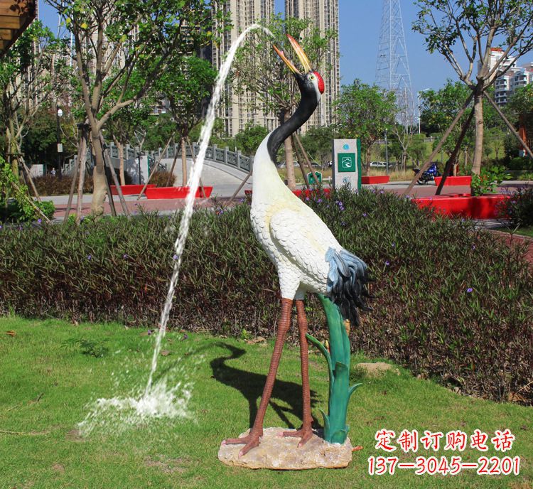 大同供应仿真仙鹤动物雕塑