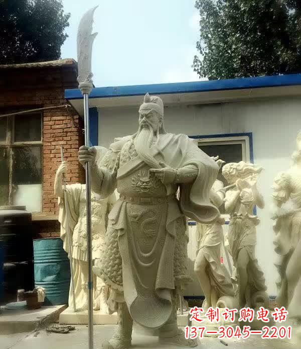 大同古代关公石雕