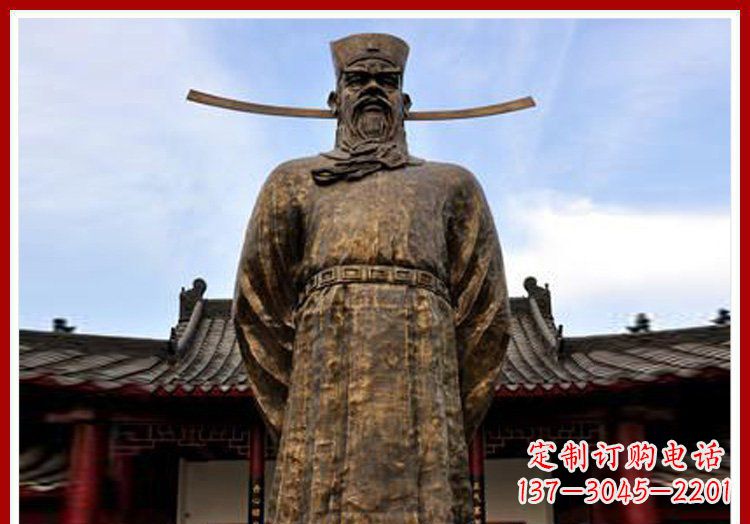大同古代历史人物包拯官员铜雕