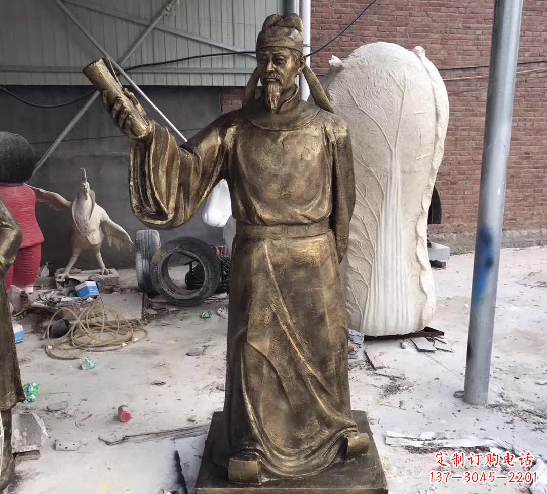 大同龙韵铜雕——歌颂古代大文豪李白