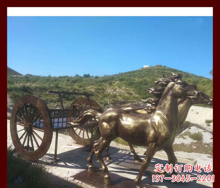 大同马车铜雕精美绝伦的古典魅力