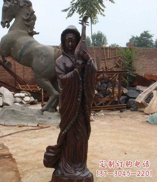 大同古代美女公园人物铜雕 (2)