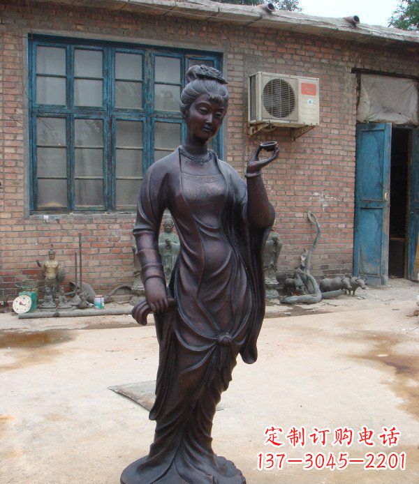 大同中领雕塑精美美女铜雕