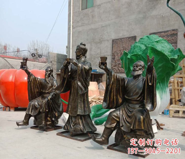 大同浓缩古代江湖英雄——名人雕塑