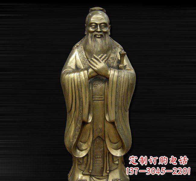 大同依德行者·古代名人铸造孔子雕塑