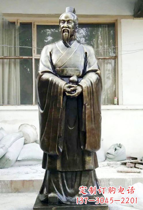 大同精美扁鹊铜像，精雕细琢，展现古典之美