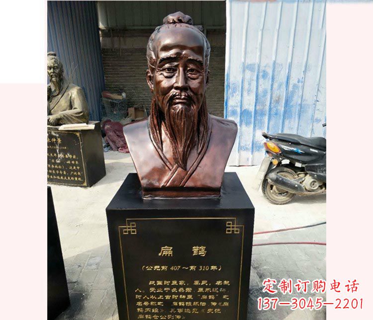 大同铸造古代名医扁鹊胸像,展现生命的传承之美