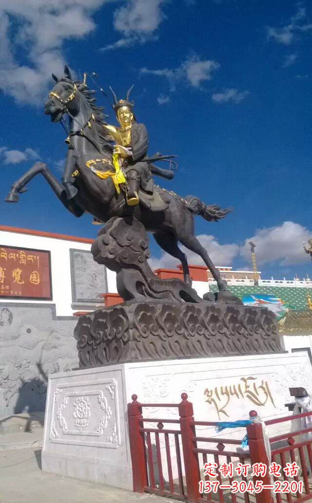 大同古代骑马人物雕塑